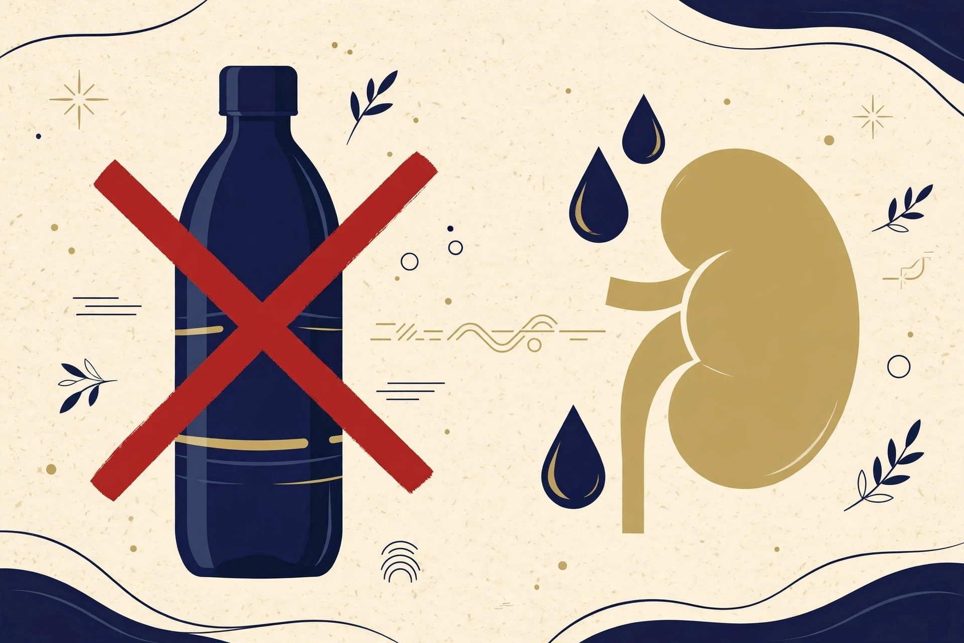 Editorial illustration for Drinking Alkaline Water? Don't Trust the pH Claim.