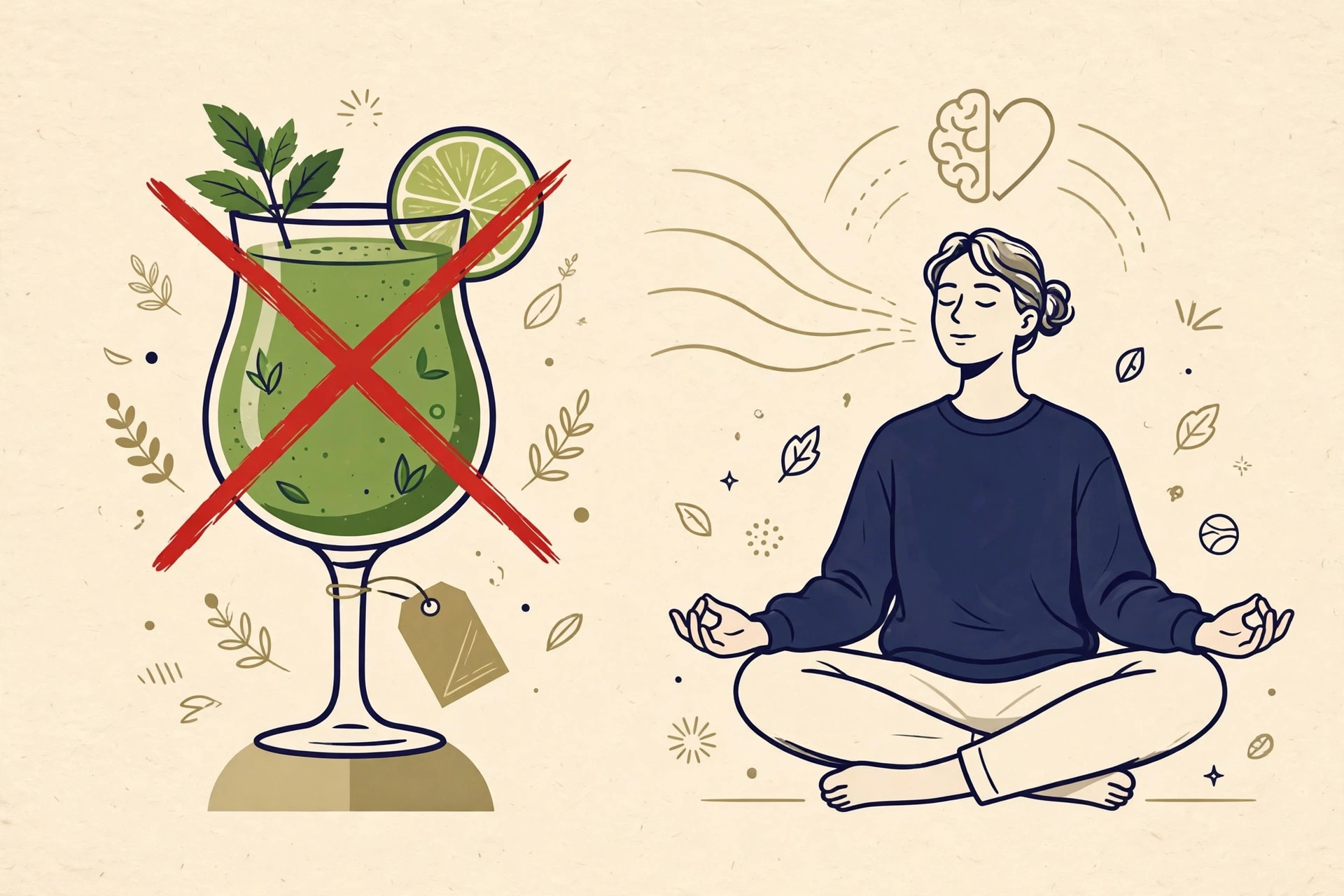 Editorial illustration for Anxious All the Time? Don't Trust Cortisol Cocktails.