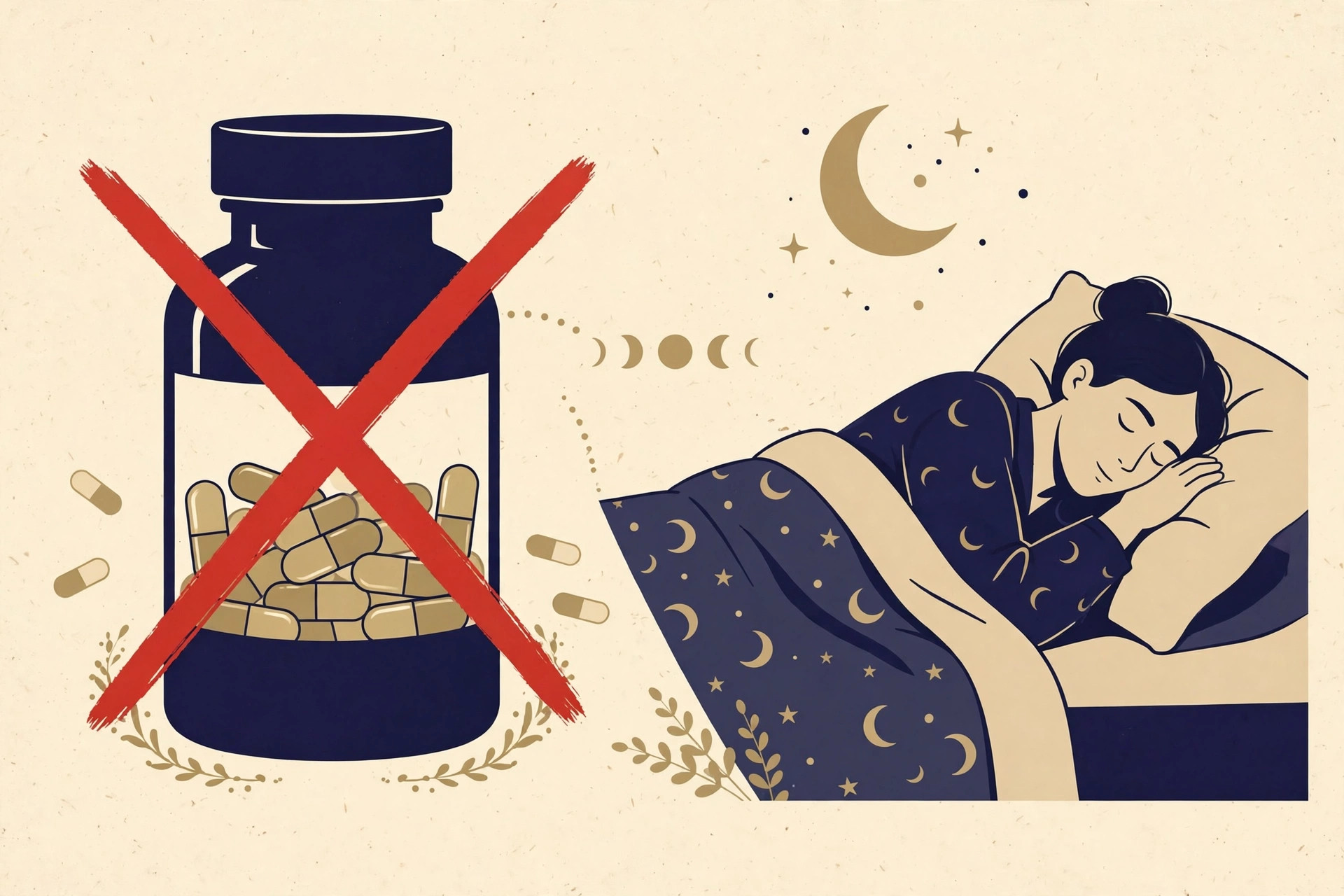 Editorial illustration for Can't Sleep? Don't Trust Magnesium Miracle Claims.